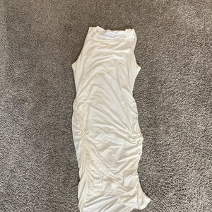 White dress never worn size large